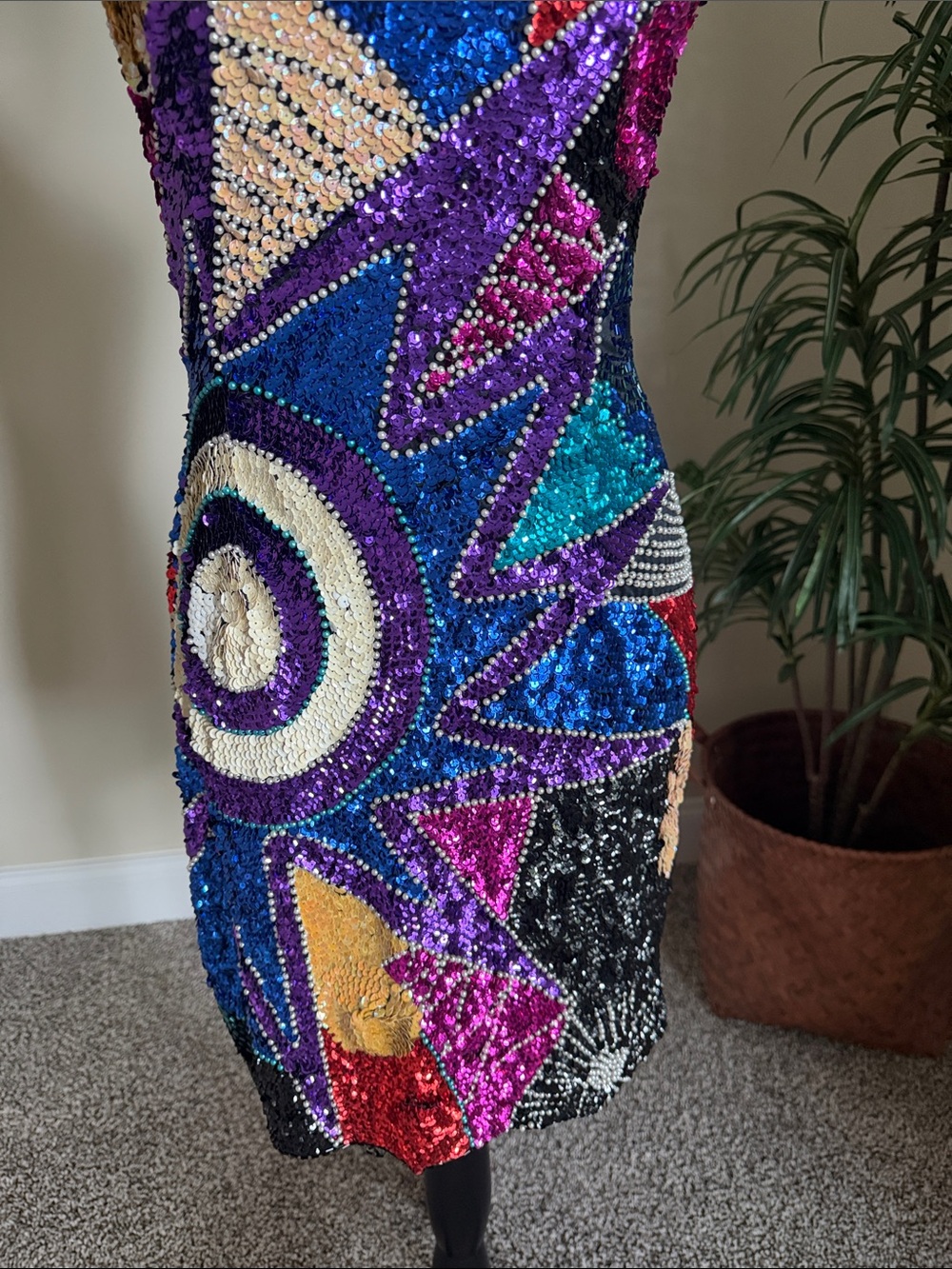 Alyce Paris Multicolor Sequin Sleeveless Bodycon Dress - Picture 5 of 8